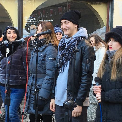 I ragazzi dell'associazione musicale di Rivarolo invitati ad intrattenere il pubblico ai mercatini di Natale di Agliè