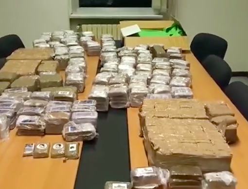 L'hashish sequestrata a Torino