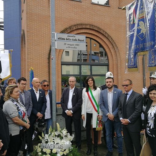Torino ricorda le vittime dell’Heysel con una piazza (FOTO E VIDEO)