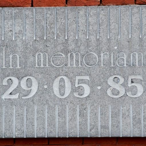 targa in memoria dell'Heysel