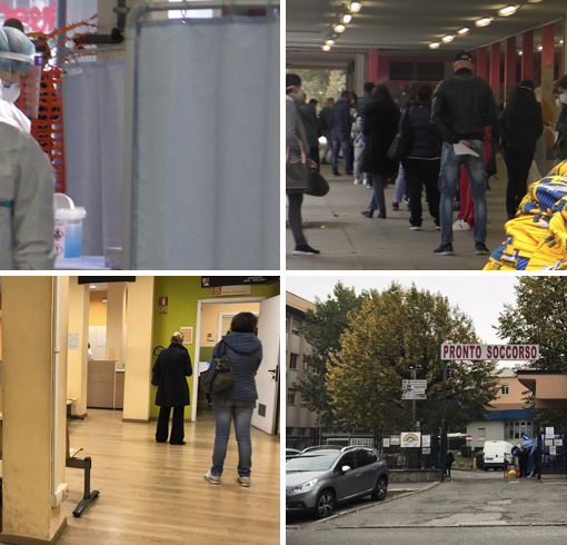 In fila al freddo, la Torino in coda per il tampone: in arrivo le casette e un hotspot “drive in” al Martini [VIDEO e FOTO]