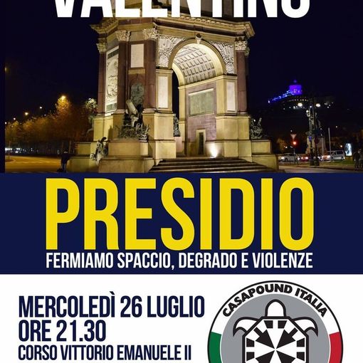 Casa Pound: un presidio contro il degrado al parco del Valentino di Torino