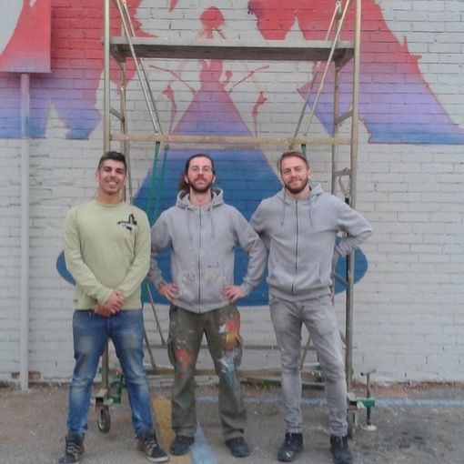 Marco ed Emanuele con Andrea Maiolo dell'Alternative Karming