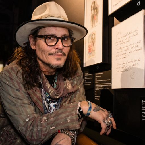Johnny Depp in visita al Museo del Cinema di Torino