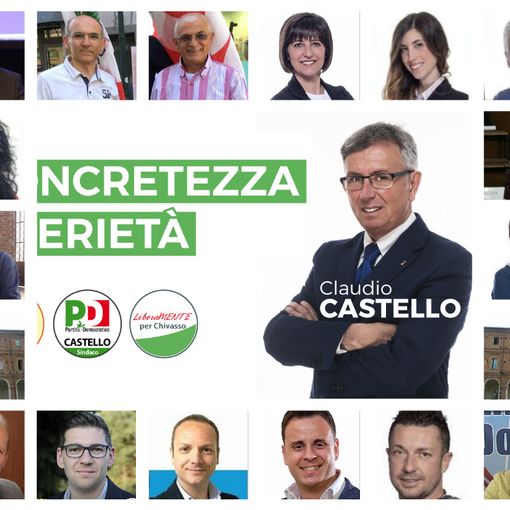 Elezioni Chivasso, ecco chi andrà in Consiglio se vince Castello o se vince Doria