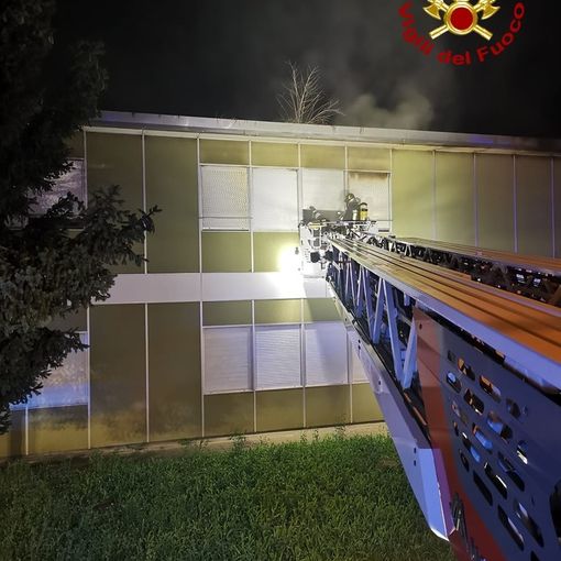 Incendio a Druento