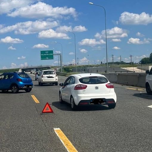 Incidente sulla sopraelevata di Moncalieri: lunghe code