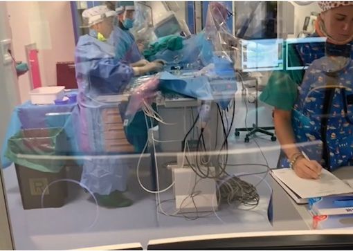 Rivoli, dall'ospedale un intervento al cuore in diretta via satellite