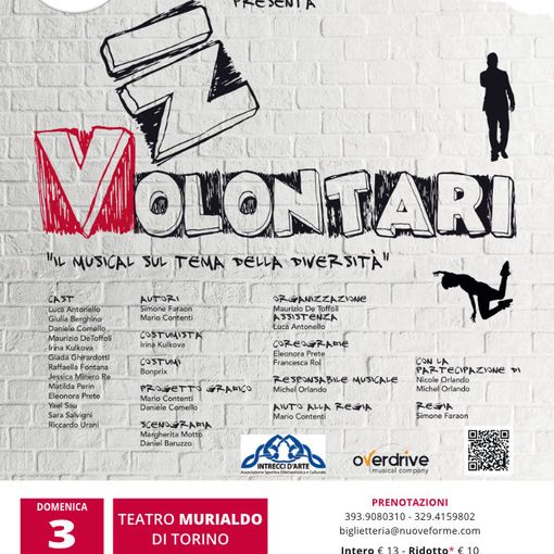 A dicembre, a Torino e Bosconero, il musical In-Volontari