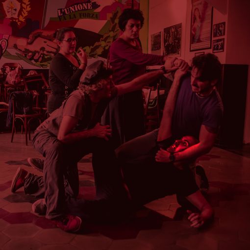 Il cast di &quot;La damnation de Carmen&quot; durante le prove
