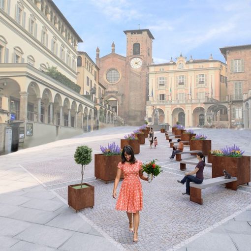 come diventerà la nuova piazza Vittorio Emanuele a Moncalieri