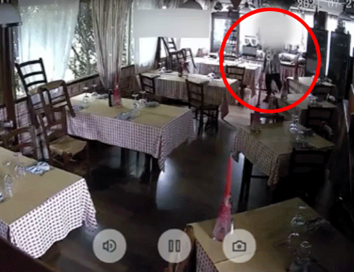 Il ladro in azione
