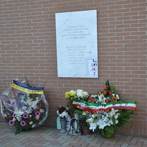 A Nichelino il ricordo di Bruno Santino e della tragedia Thyssen (FOTO)