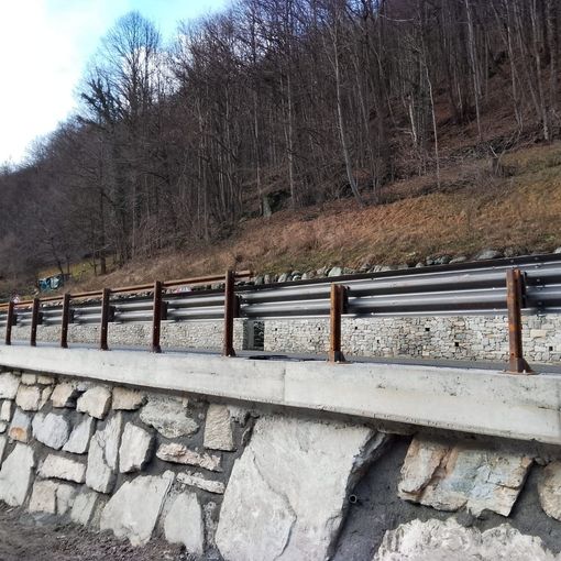 Viù, conclusi i lavori per per l’allargamento della Sp 32 in frazione Guicciardera