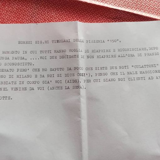 &quot;Non veniamo nella vostra pizzeria perché siete gay&quot;: il medioevo piomba su un locale di via Nizza