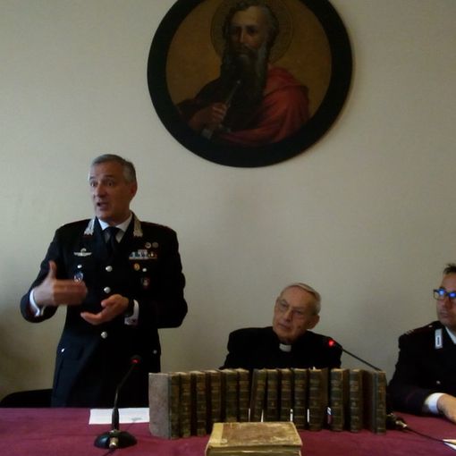 Moncalieri, restituiti al Real Collegio i 15 volumi antichi recuperati dai Carabinieri della Tutela Patrimonio Culturale (FOTO e VIDEO)