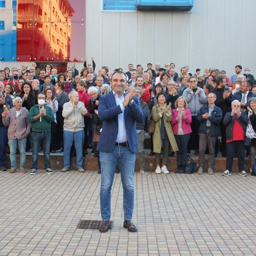 Lo Russo e i candidati della coalizione