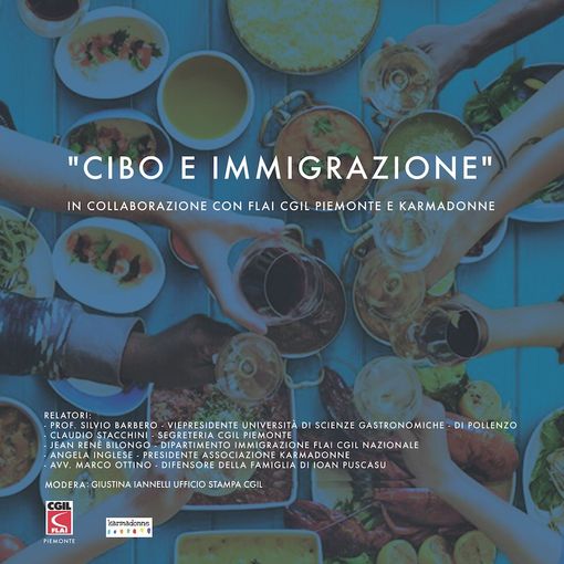 Carmagnola, giovedì 7 una serata su &quot;Cibo e immigrazione&quot;