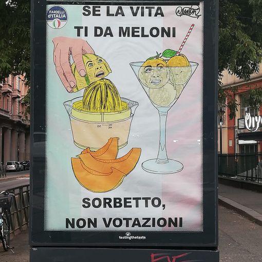 caricatura meloni