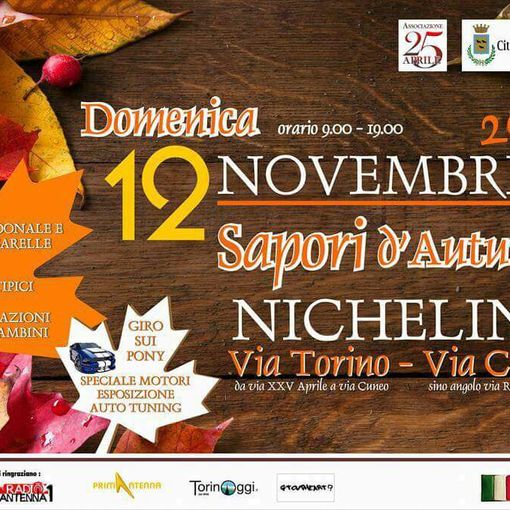 Nichelino, oggi la grande festa di &quot;Sapori d'autunno&quot;