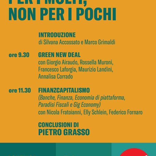 &quot;Un'economia per i molti, non per i pochi&quot;