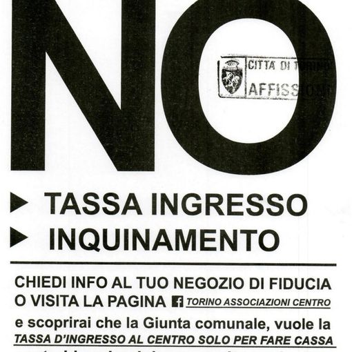 Nuova Ztl Torino, negozi del centro contro Appendino: &quot;No tassa. No inquinamento&quot;