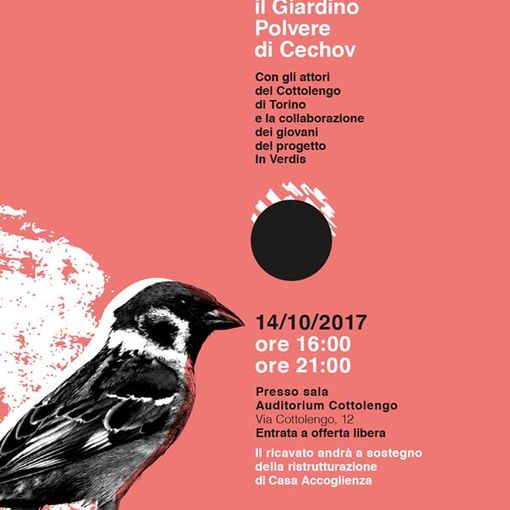 Sabato all'auditorium Cottolengo &quot;Cercando il giardino, Polvere di Cechov&quot;