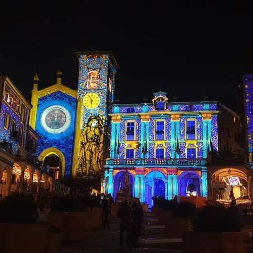 luci natale moncalieri - foto d'archivio