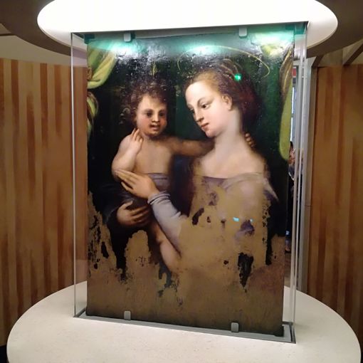 A Torino Palazzo Madama si fa cornice e ospita una Madonna ritrovata, sopravvissuta alla furia del Tevere (FOTO)