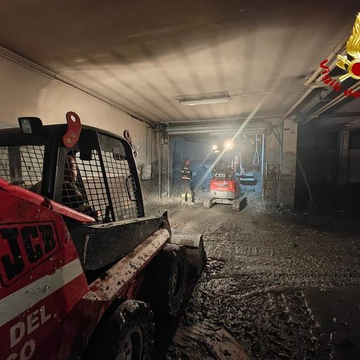 Vigili dal fuoco in azione