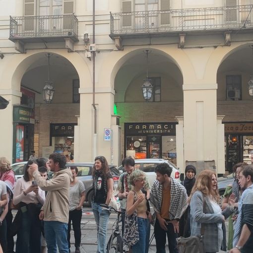 Boicottare Israele: il presidio in via Po per sostenere l'Università di Torino