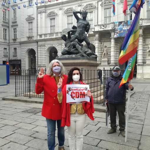 manifestazione pro Birmania in una foto d'archivio