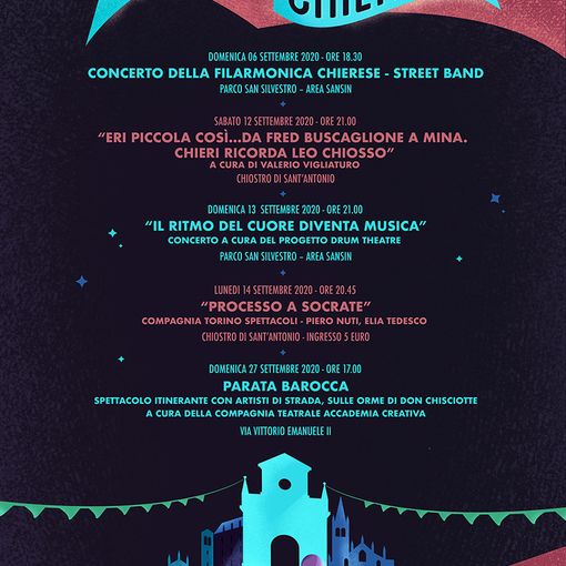 Settembre chierese: musica, teatro, spettacoli itineranti, cinema, rievocazioni storiche