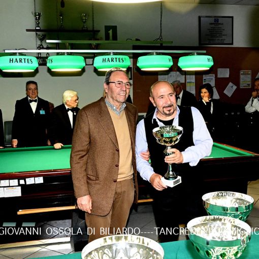 Premiazione gara di biliardo