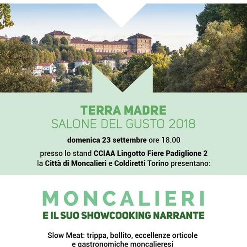 Al Salone del Gusto lo Showcooking narrante di Moncalieri
