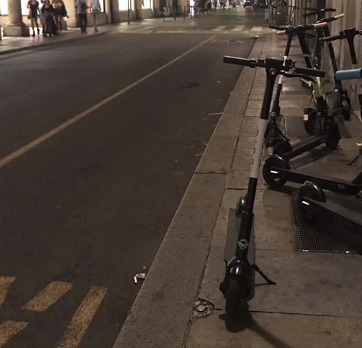 monopattini abbandonati - foto di repertorio