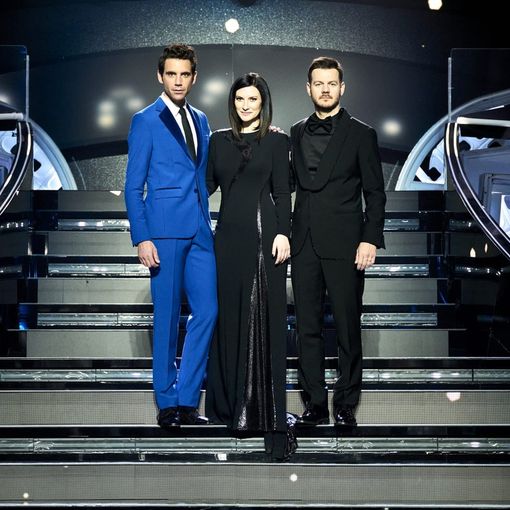In foto, Mika, Laura Pausini e Alessandro Cattelan