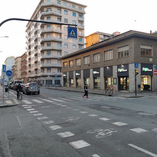 In foto, l'incrocio tra via Nizza e via Alassio