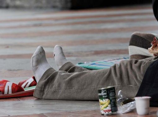 clochard - foto d'archivio