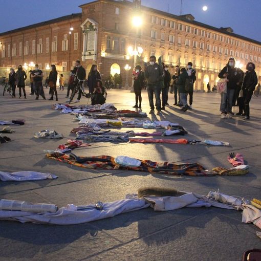 la manifestazione 'Non una di meno'