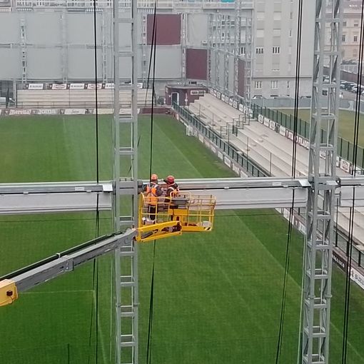 lavori alle Vele del Filadelfia
