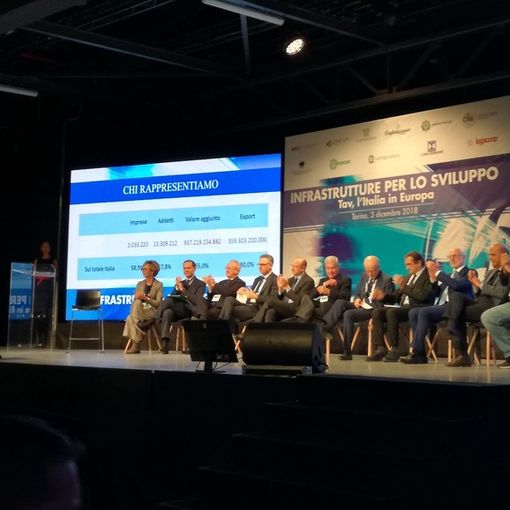 La &quot;Nazionale del Pil&quot; alle Ogr per far risuonare a Torino il Sì alla Tav (VIDEO)