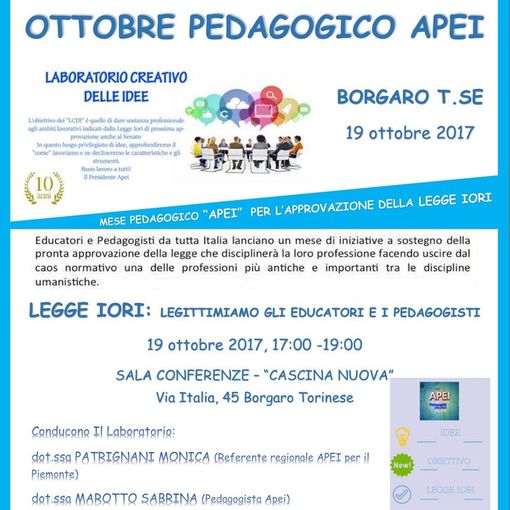 Ottobre pedagogico in Piemonte