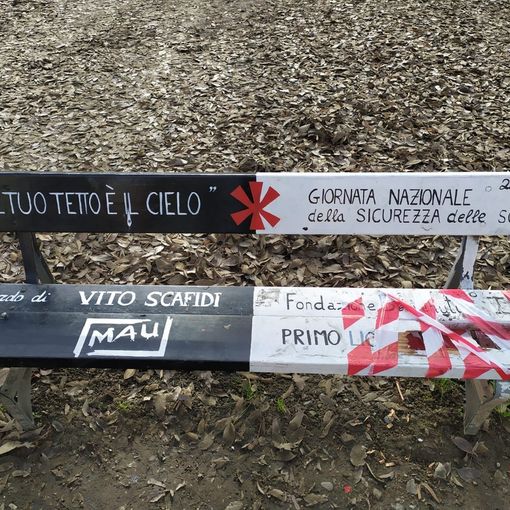 La panchina dedicata a Vito Scafidi verrà ripristinata a marzo
