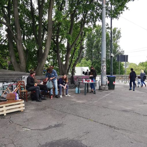 Le panchine installate lo scorso sabato