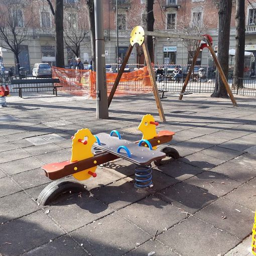Torino, riparate le aree gioco dei Giardini Alimonda e di Largo Montebello