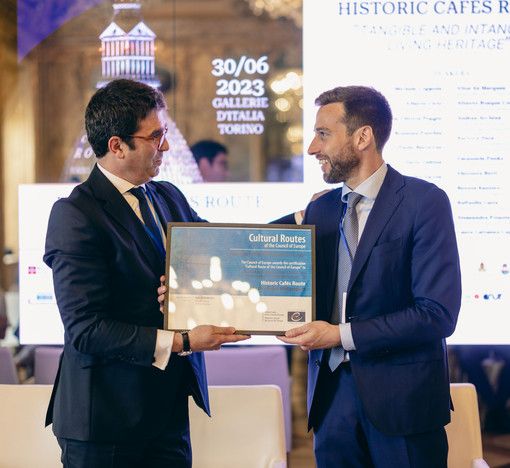 “Best practices award 2023” del consiglio d’ Europa assegnato a “Historic cafes route”
