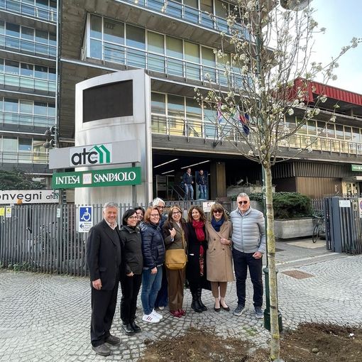 Da sinistra: il direttore generale Atc Luigi Brossa, le componenti del Cug Atc e il presidente Atc Emilio Bolla