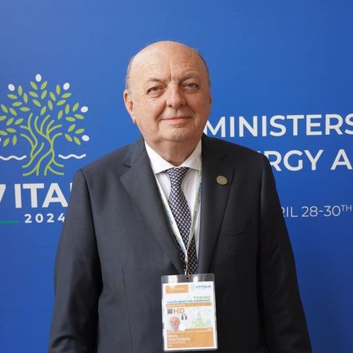 Il ministro per l'Ambiente Gilberto Pichetto al G7 in corso a Venaria