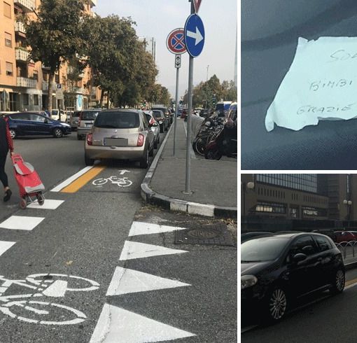 Ciclabile di via Cavalli inagibile causa “scuola”: boom di genitori in malasosta all'uscita dei bimbi
